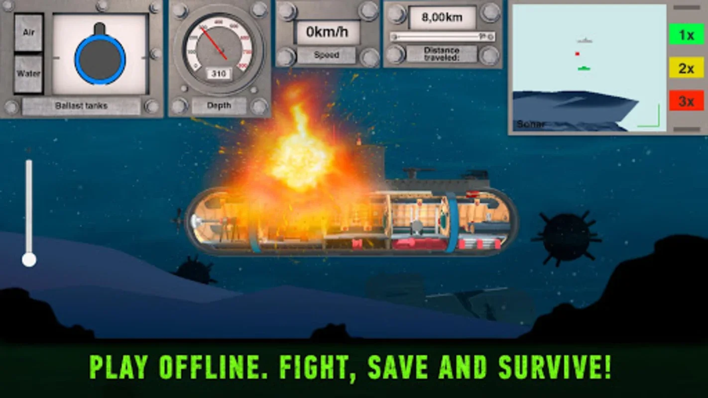 Submarine Games: Warships Inc - Intense Android Submarine Warfare