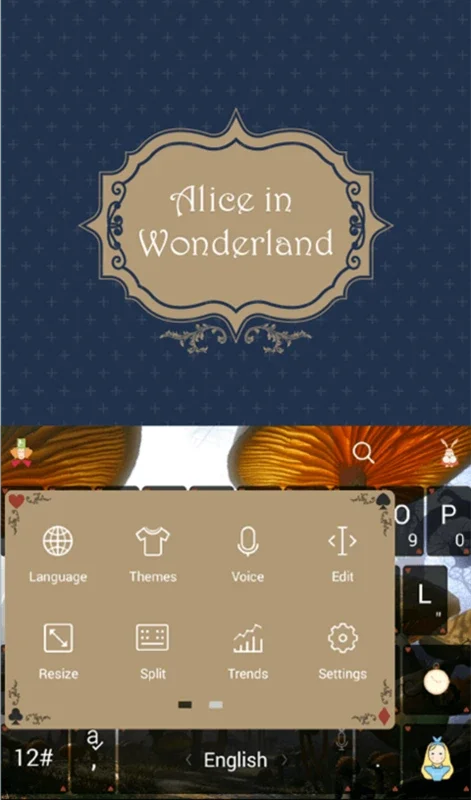 Alice In Wonderland for Android - Transform Your Keyboard