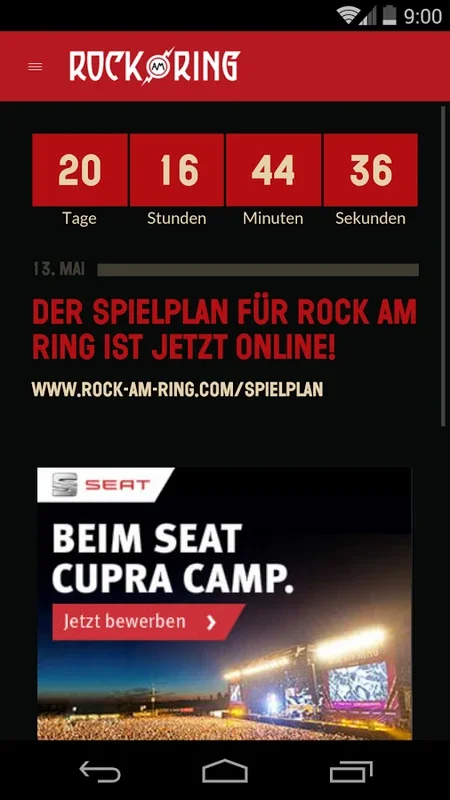 Rock-Am-Ring for Android - Enhance Your Festival Experience