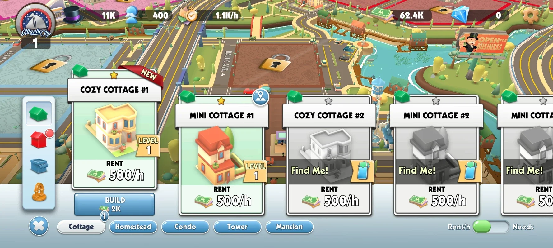 MONOPOLY Tycoon for Android - Build Your City and Fortune