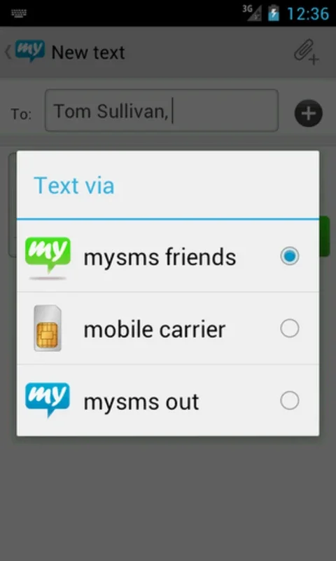 mysms - SMS anywhere for Android - No Downloading Required