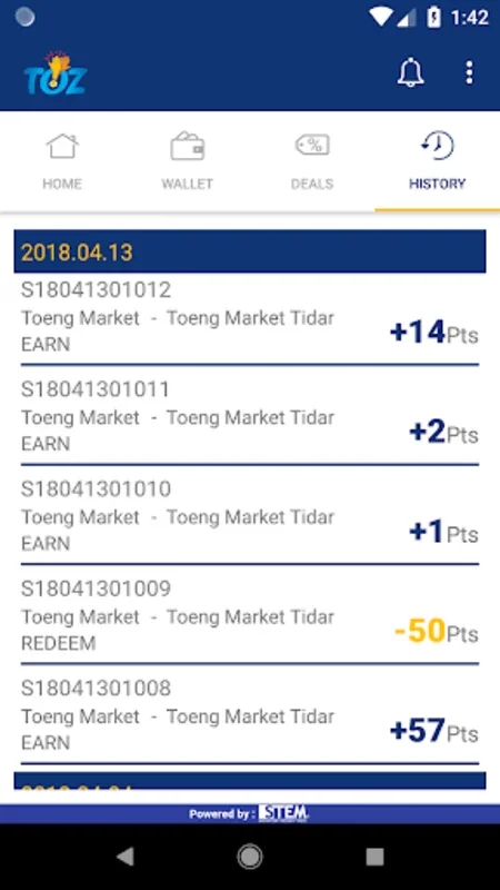 TOZ Member Card for Android - Shop and Earn at Toeng Market