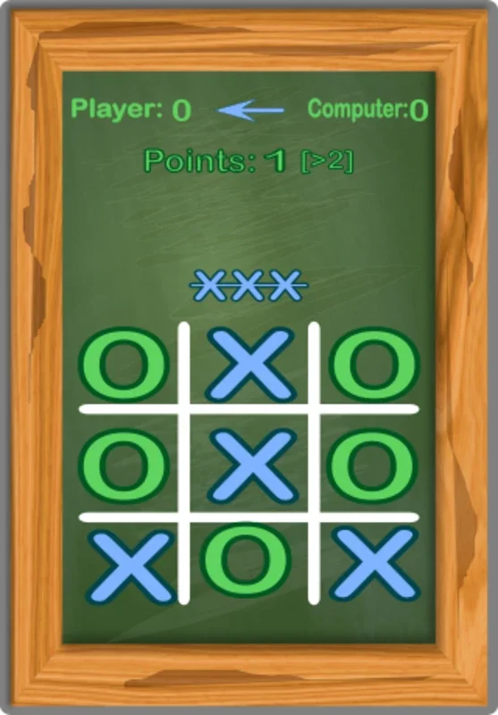 Tic Tac Toe Blackboard for Android - Engaging Board Game