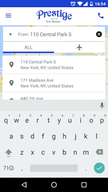 Prestige Car Service for Android - Streamlined Ride Booking