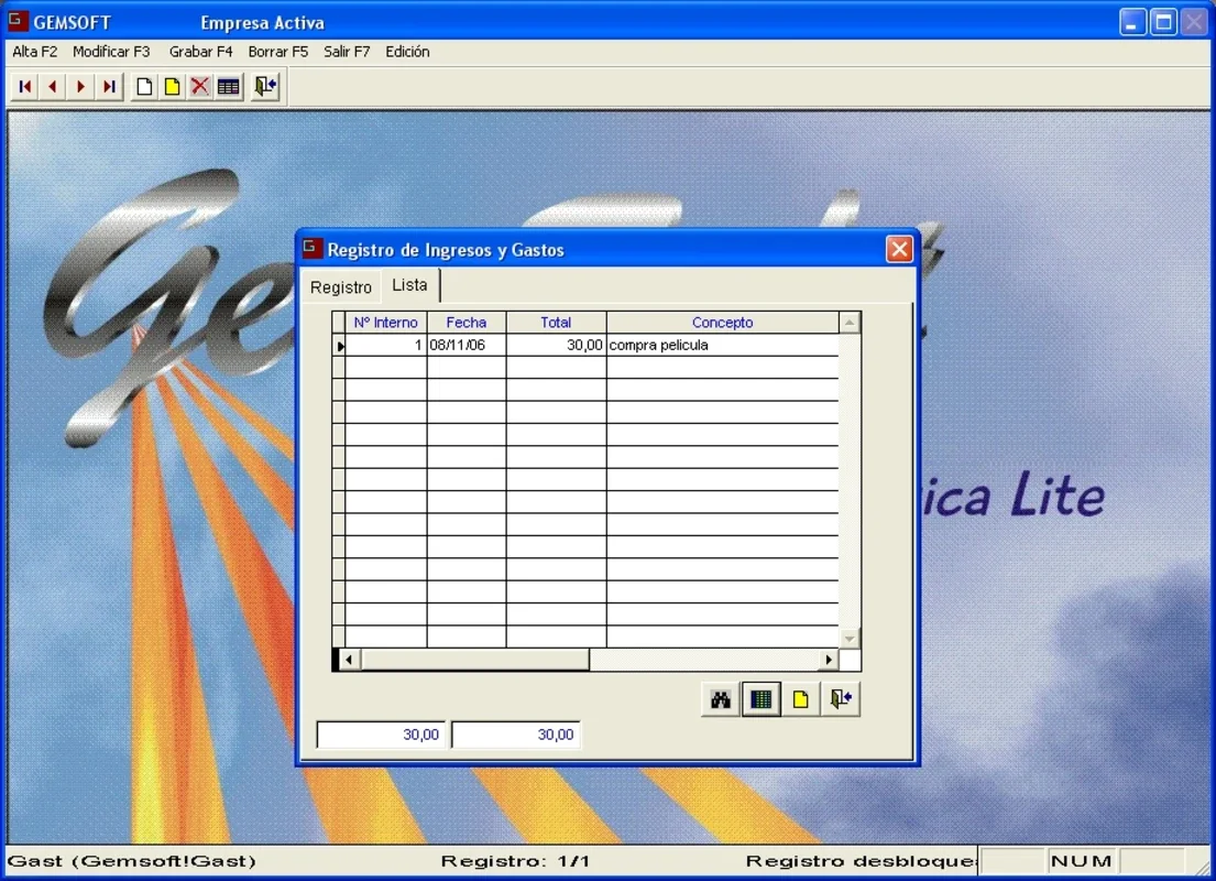 Contabilidad Domestica for Windows - Manage Family Finances