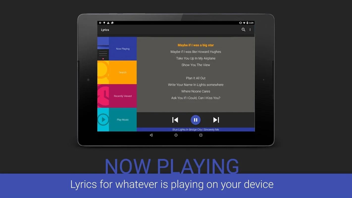 Lyrics for Android - No Need to Download from AppHuts