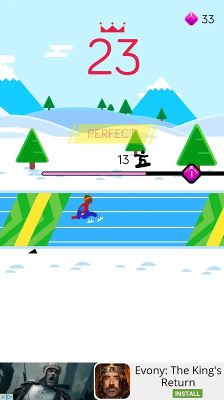 Ketchapp Winter Sports for Android - Test Your Reflexes