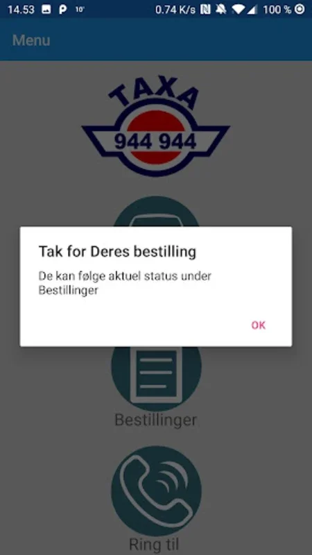 Taxa 944 944 for Android - Hassle-Free Taxi Booking