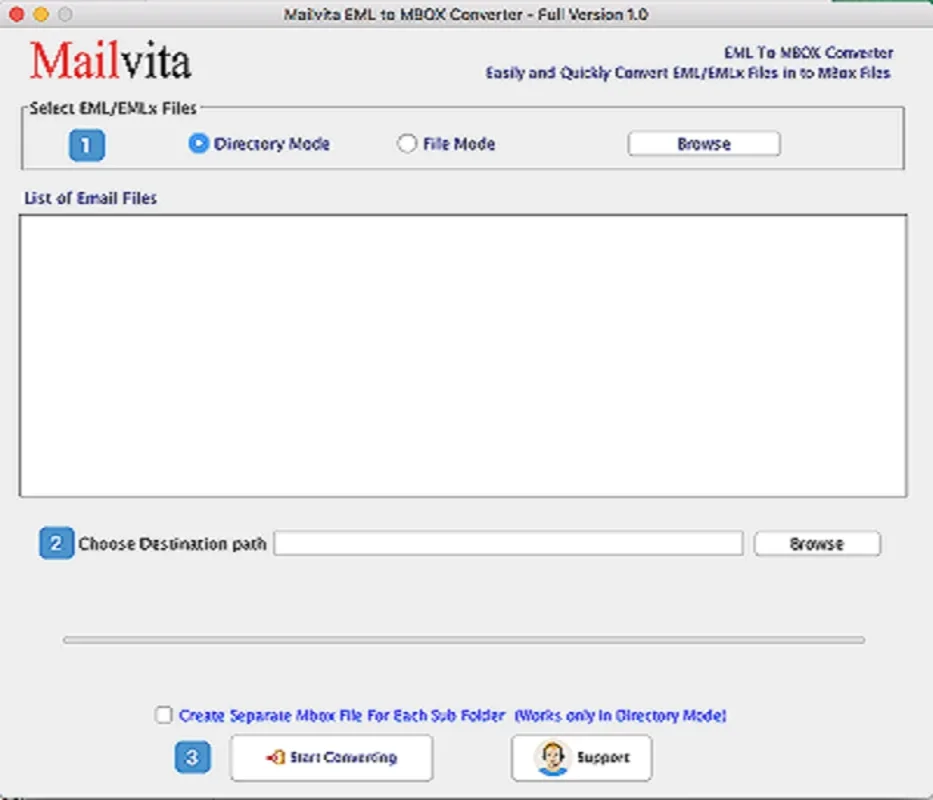 Mailvita EML to MBOX Converter For Mac: Effortless Conversion