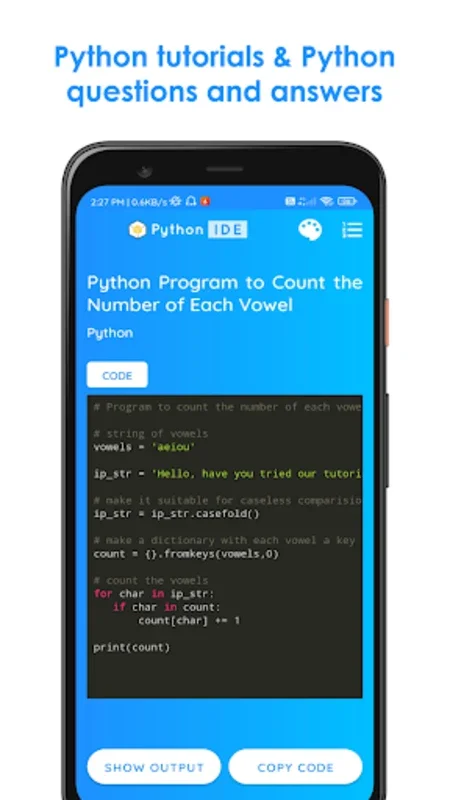 Python IDE Mobile Editor for Android - No Download Needed