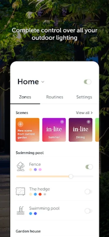 in - lite for Android: Smart Outdoor Lighting Control