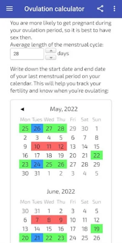 Ovulation Calculator Calendar for Android: Boost Fertility