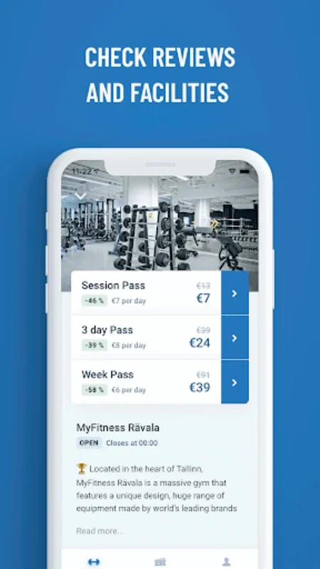 TrainAway – Fitness & Workout for Android: Access Global Gyms