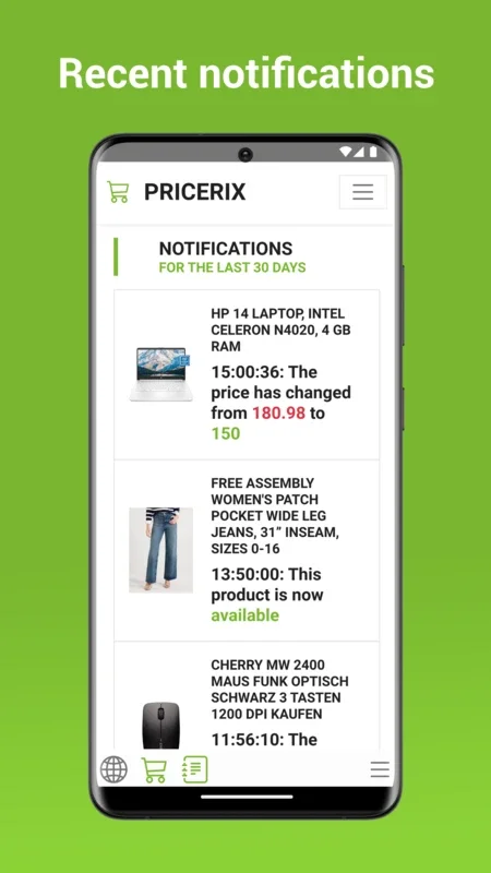 Pricerix for Android - Track Product Prices & Get Notifications