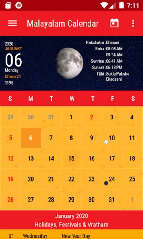 Malayalam Calendar 2024 for Android - Comprehensive Planning