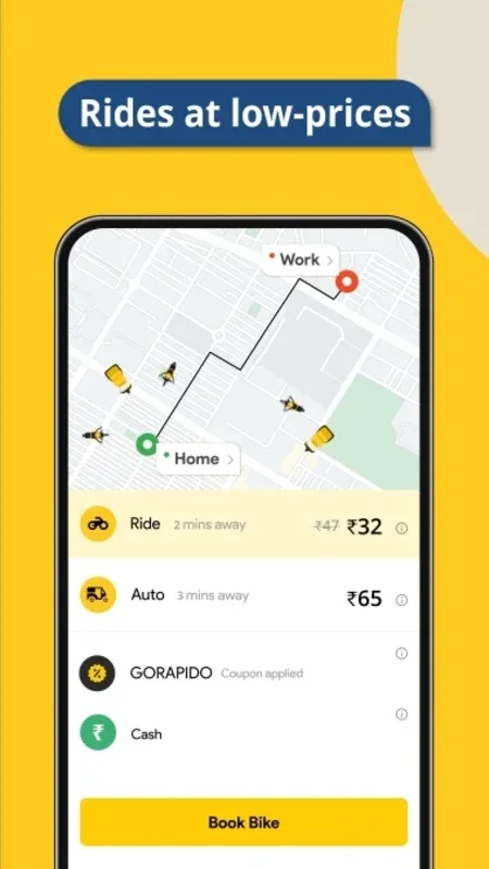 Rapido: Fast & Affordable Transportation in India for Android