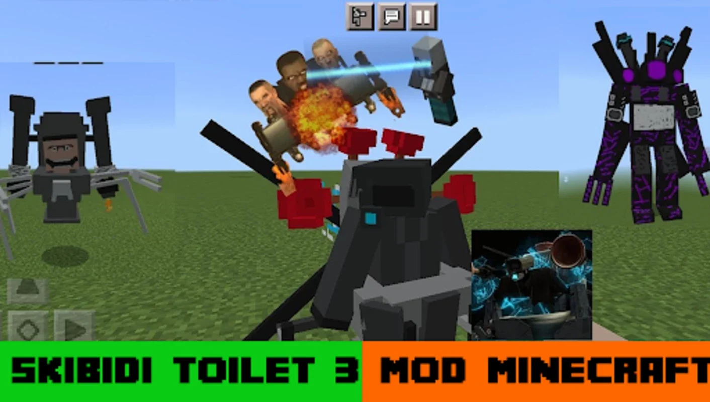 SKIBIDI TOILET 3 for Minecraft on Android: Customize Your Minecraft Experience