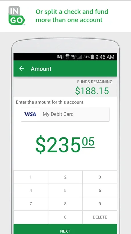 Ingo for Android - Direct Check Cashing on Your Phone