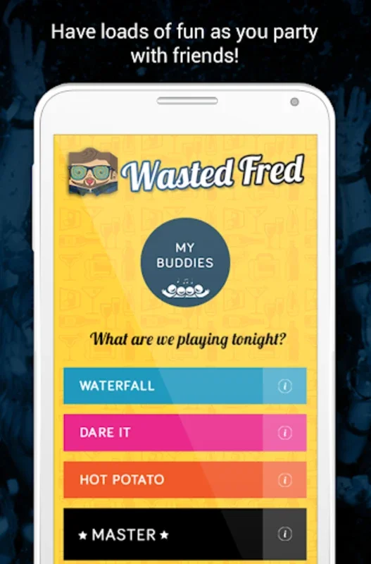 Wasted Fred for Android - Fun Drinking Games App