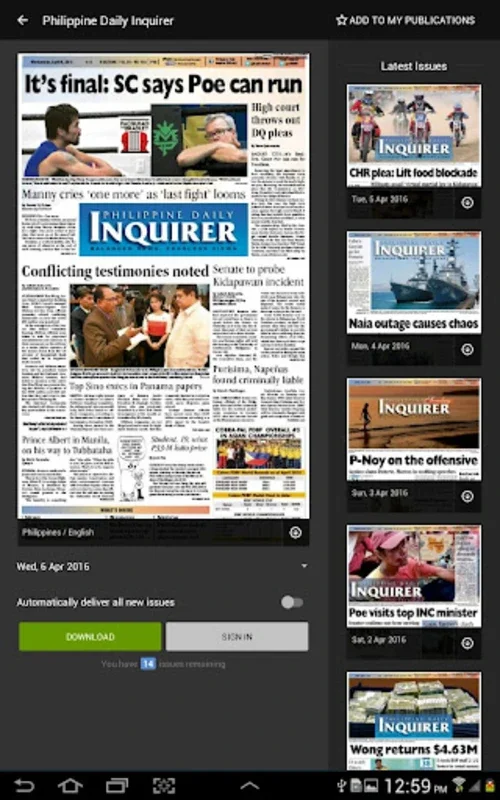 InquirerPlus for Android - Stay Informed with Global News