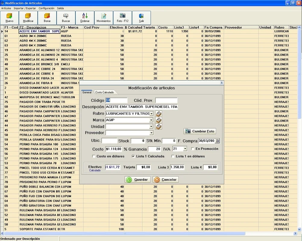 Ferreteria Plus for Windows - Efficient Hardware Store Management