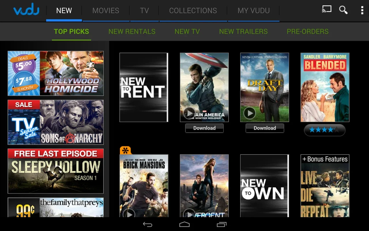 VUDU for Android: Stream Movies and TV Shows