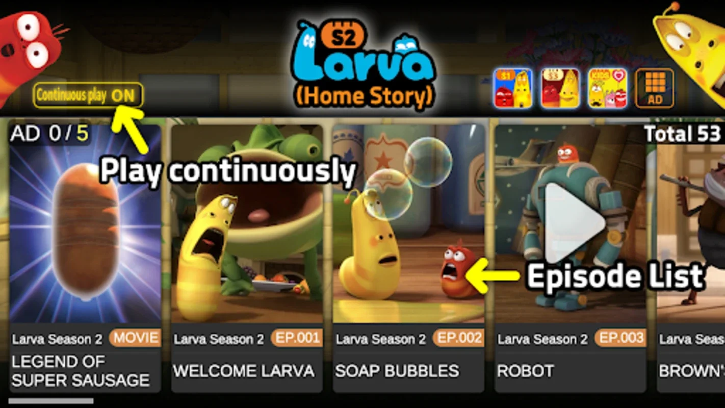 Larva season2(full version) for Android - Engaging Humorous Adventure