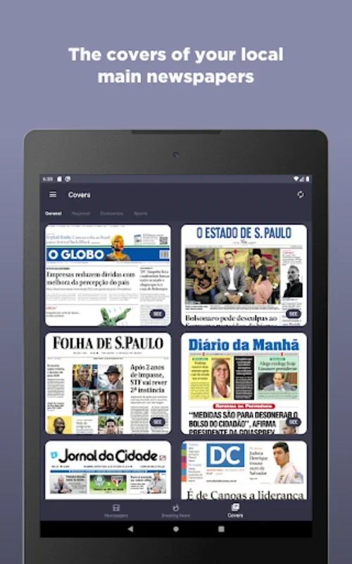 Journais do Brasil for Android - Comprehensive News Aggregation