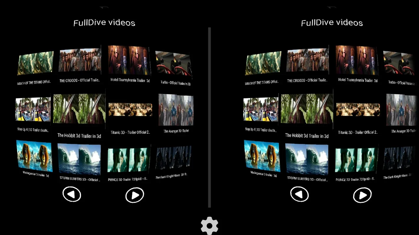 FullDive YouTube 3D for Android - Immersive VR Cinema