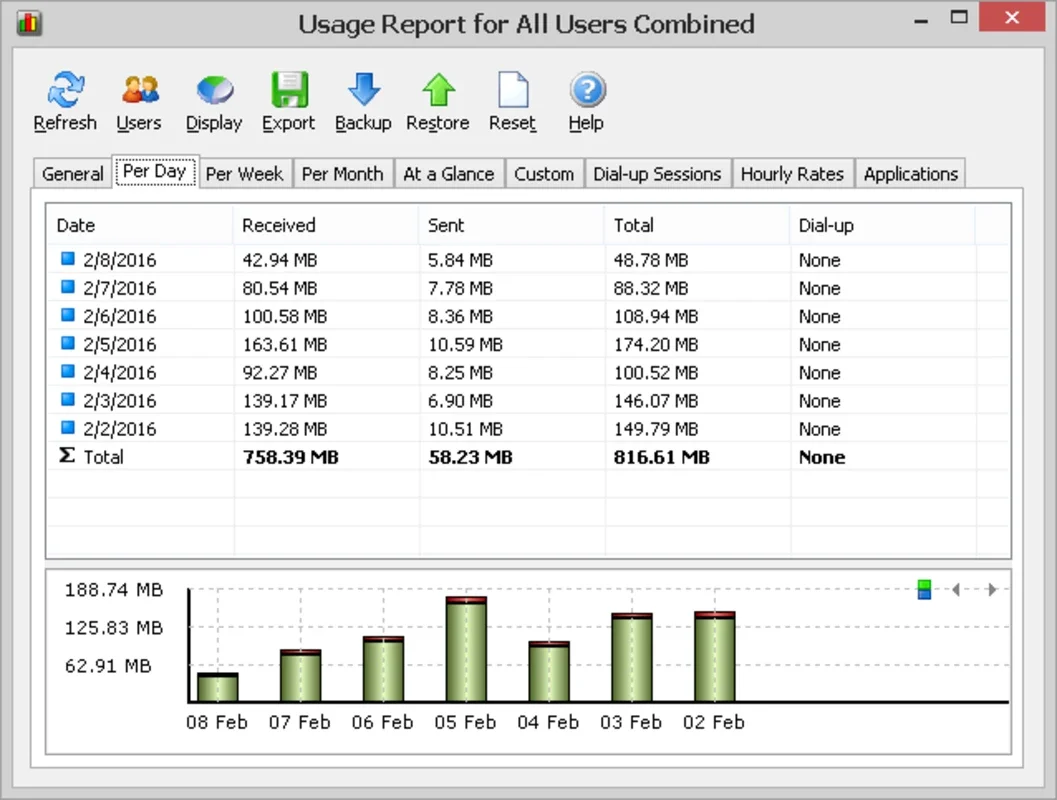 NetWorx for Windows - Measure Network Speed