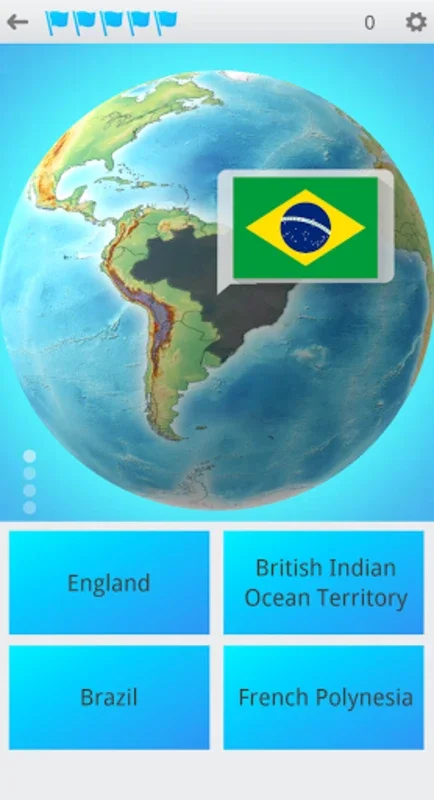 Flags On the Globe for Android - A Geographical Learning Aid