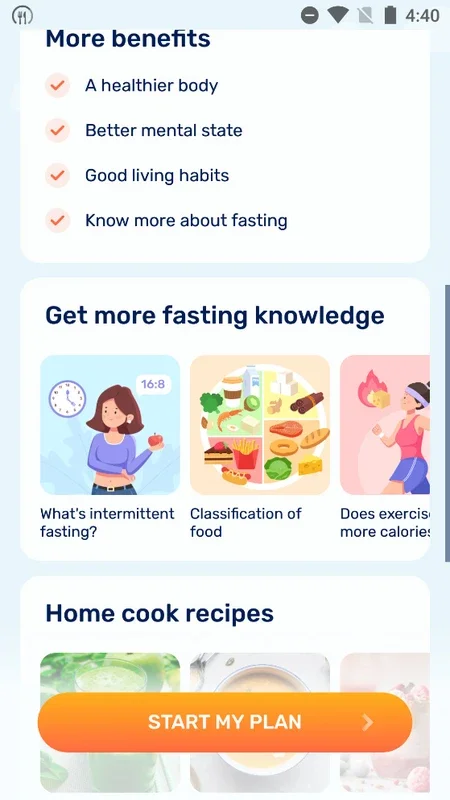 GoFasting for Android - Aid in Fasting Management