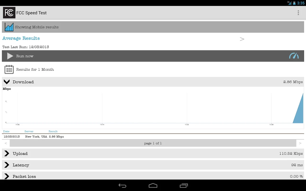 FCC Speed Test for Android - Accurate Internet Performance Assessment