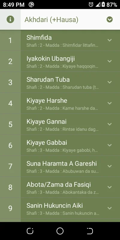 Akhdari (Hausa) for Android: Your Guide to Islamic Jurisprudence