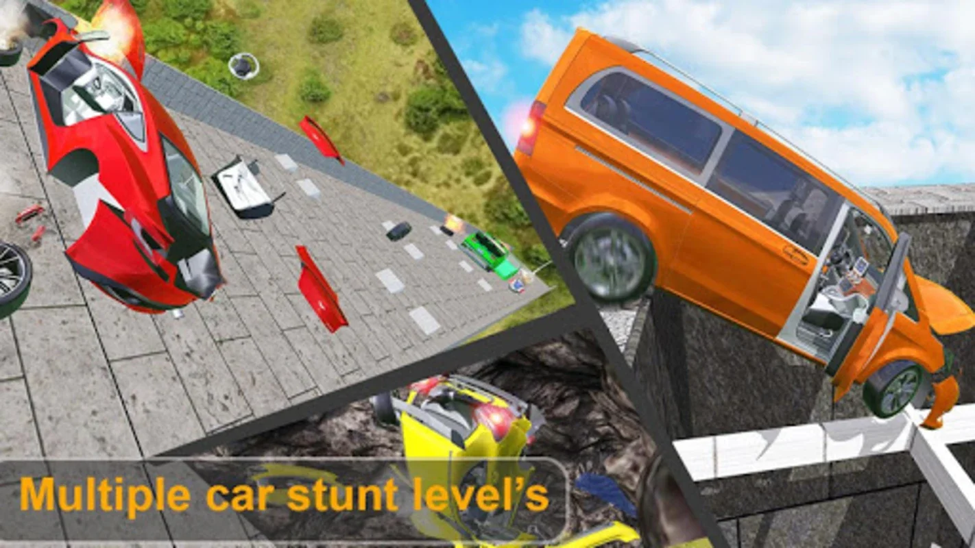 Beam Drive Crash Death Stair: Extreme Android Car Crash Simulator