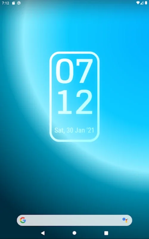 Simple Gradient Clock Widget for Android: Personalize Your Home Screen