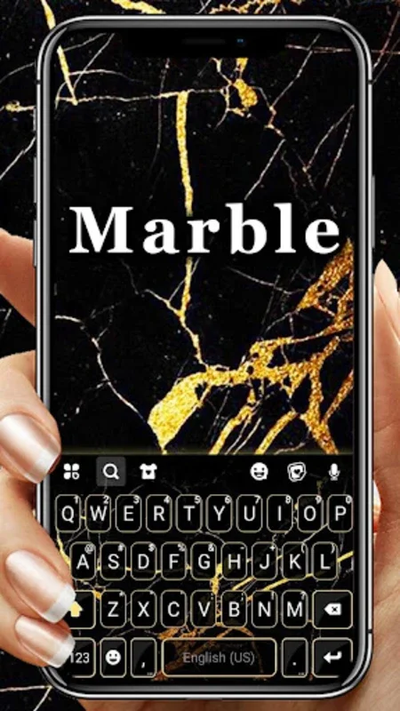 Gold Black Marble for Android - Customize Your Keyboard