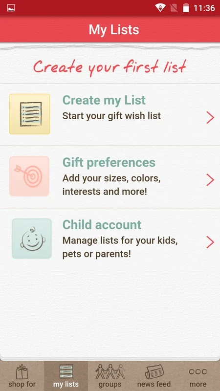 Giftster for Android - Create Perfect Gift Lists