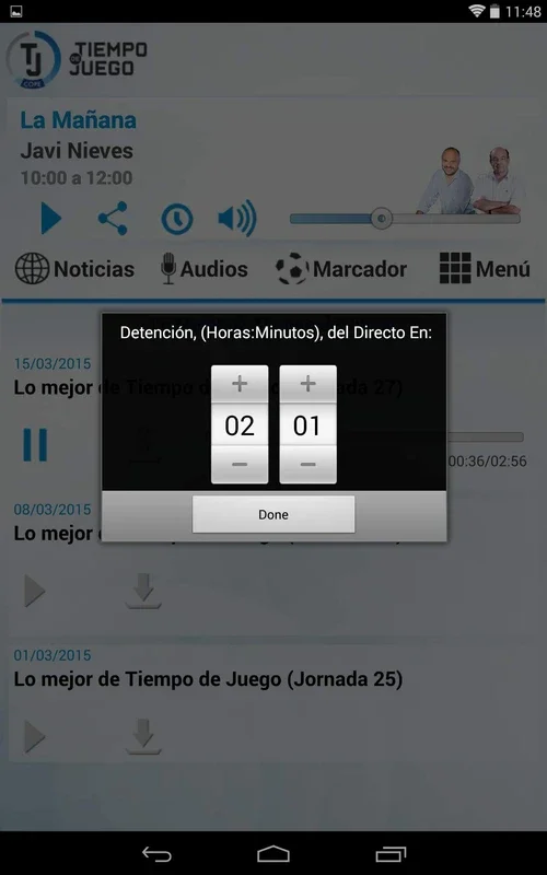 Tiempo De Juego for Android - Rich Sports Content App