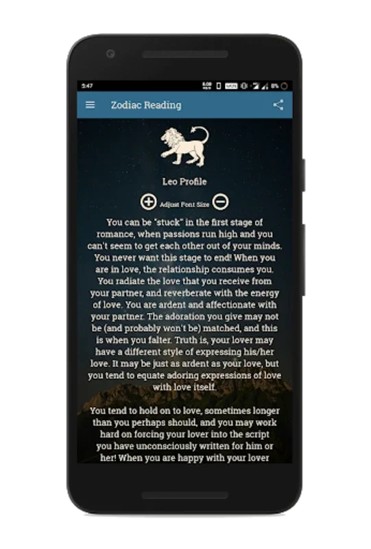 Leo Horoscope for Android - Comprehensive Astrology Insights