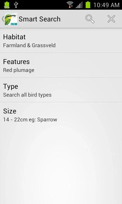 Sasol eBirds (Lite) for Android: Bird ID Made Easy