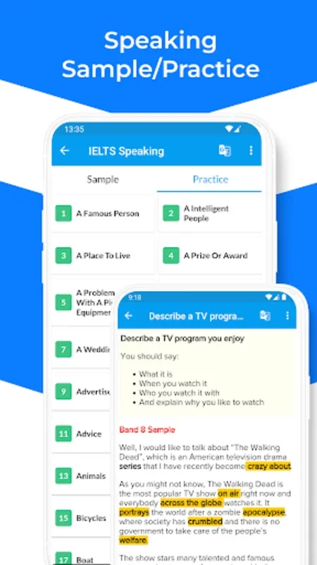 IELTS Practice Band 9 for Android - Offline IELTS Prep Tool