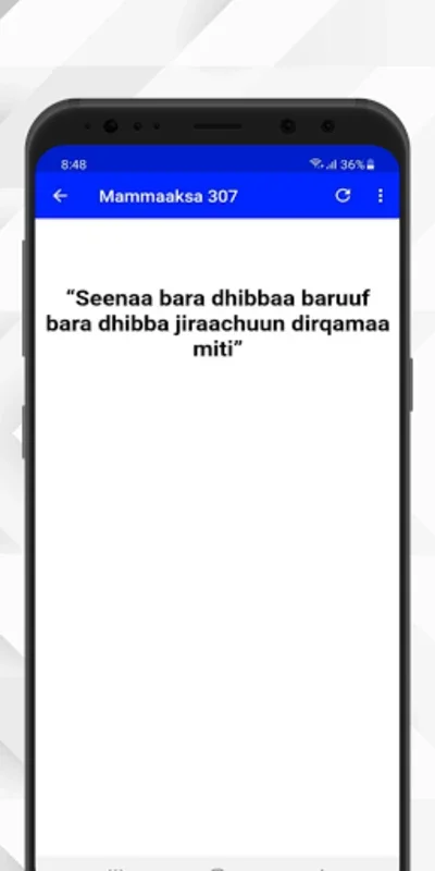 Mammaaksa Oromoo 350 for Android - Explore Oromo Proverbs