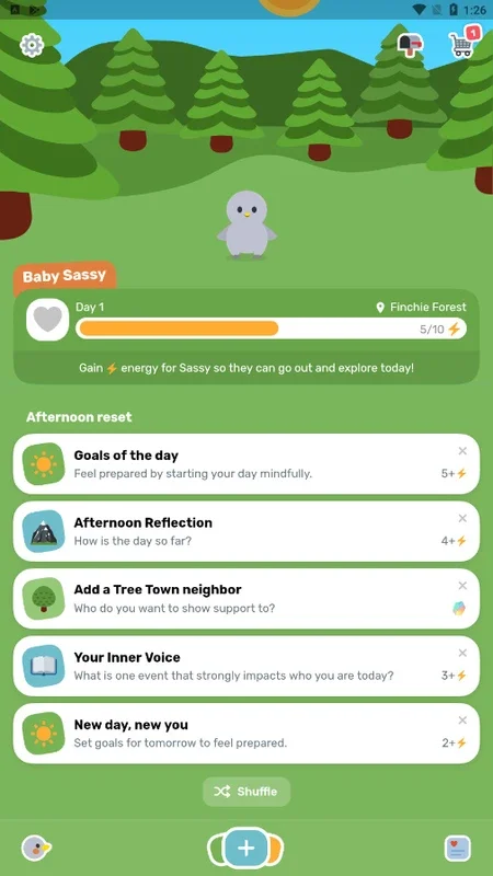 Finch for Android:  A Virtual Pet Companion for Mental Wellness