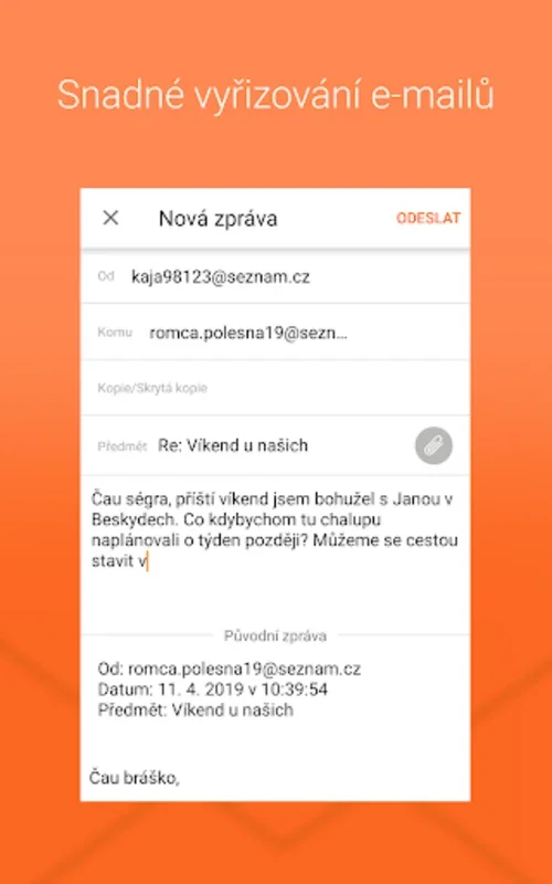 Email.cz for Android - Streamlined Email Management