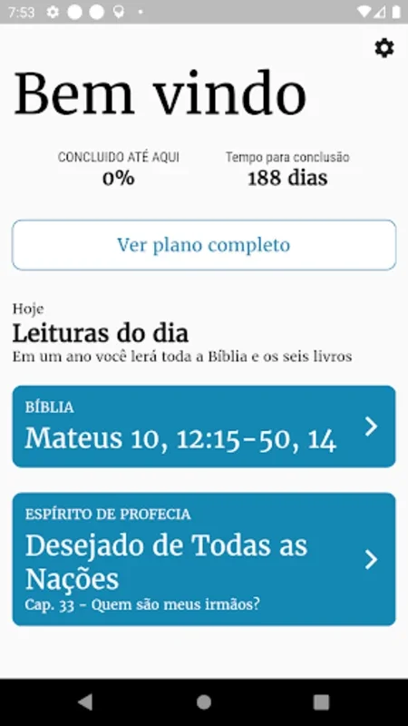 Bible Plan for Android - One-Year Study with Ellen G. White