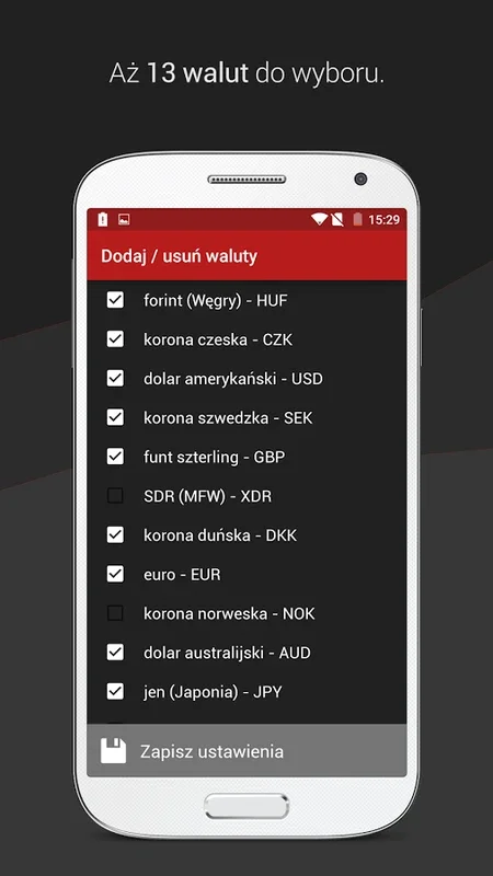 Kurs Walut for Android - Real-Time Currency Converter