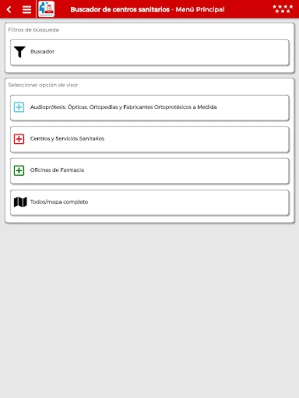 Buscador de centros sanitarios for Android - Find Healthcare Easily