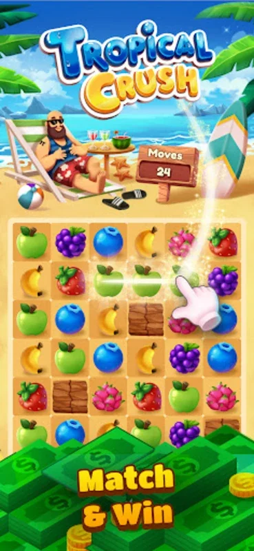 Tropical Crush for Android - Play and Earn in a Tropical Paradise