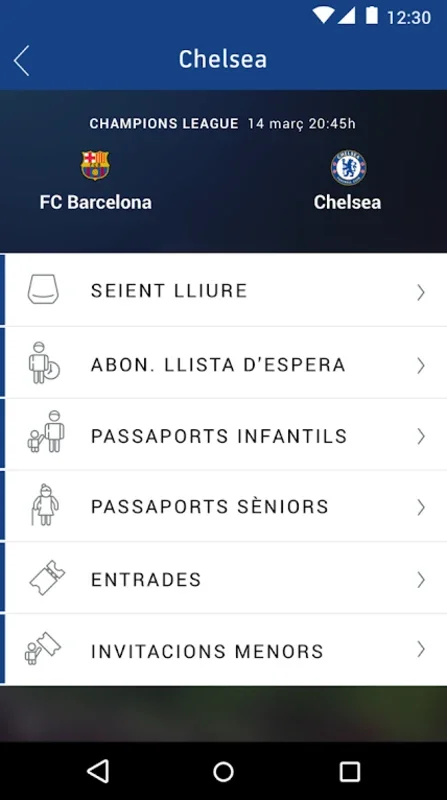 FC Barcelona Socios for Android - Manage Member Benefits